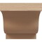 Ekena Millwork 12"W x 12"D x 12"H Wide Newport Rough Cedar Woodgrain TimberThane Corbel, Primed Tan CORUR12X12X12NEWRCPR - alternate 3